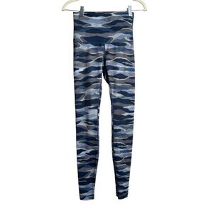 LULULEMON Wunder Under Pant Hi-Rise Mini Coast Camo Deep Navy Multi Size 4